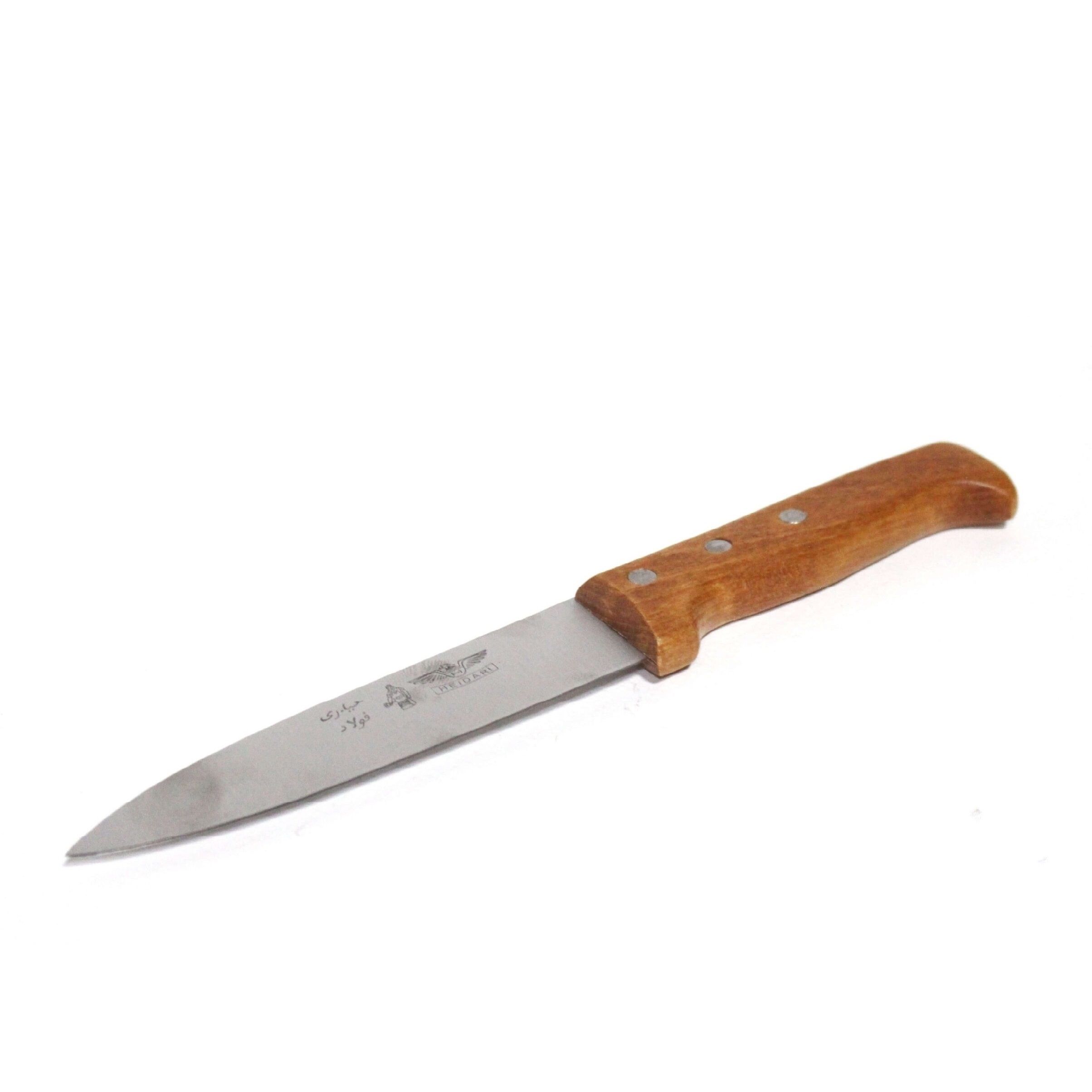 چاقو بره ای دسته چوبی استیل حیدری